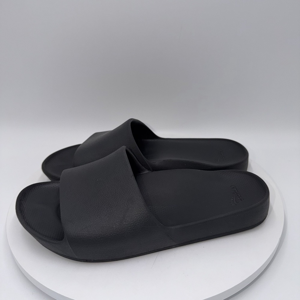 Archies Slide Sandals Size W 10 M 9 Navy Blue Comfort Slip On Orthotic Arch